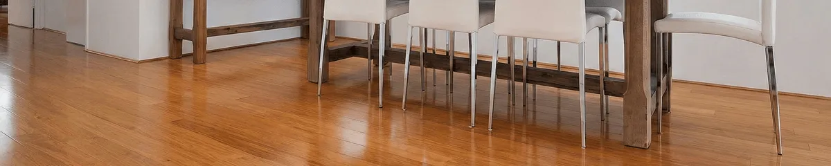 Professionally installed and refinished bamboo flooring in a residential home, showcasing smooth finish and natural wood tones in Shreveport, LA