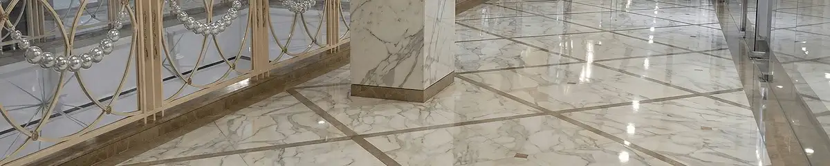 Beautiful marble floor professionally installed in Shreveport, LA